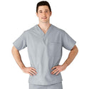 Medline AngelStat Unisex Reversible V-Neck Scrub Top with 2 Pockets - AngelStat Unisex Reversible V-Neck 2-Pocket Scrub Top with Angelica Color-Coding, Size 3XL, Gray - 610NGTXXXL-CA