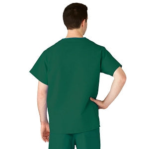 Medline AngelStat Unisex Reversible V-Neck Scrub Top with 2 Pockets - AngelStat Unisex Reversible V-Neck 2-Pocket Scrub Top with Angelica Color-Coding, Size 3XL, Emerald - 610NJTXXXL-CA