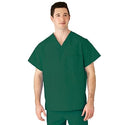 Medline AngelStat Unisex Reversible V-Neck Scrub Top with 2 Pockets - AngelStat Unisex Reversible V-Neck 2-Pocket Scrub Top with Angelica Color-Coding, Size 3XL, Emerald - 610NJTXXXL-CA