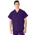 Medline AngelStat Unisex Reversible V-Neck Scrub Top with 2 Pockets - AngelStat Unisex Reversible V-Neck 2-Pocket Scrub Top with Angelica Color-Coding, Size 2XL, Regal Purple - 610NRPXXL-CA