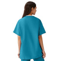 Medline AngelStat Unisex Reversible V-Neck Scrub Top with 4 Pockets - AngelStat Unisex Reversible V-Neck 4-Pocket Scrub Top with Medline Color-Coding, Size M, Peacock - 630NBTM-CM