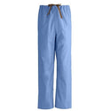 Medline Unisex 100% Cotton Reversible Drawstring Scrub Pants - 100% Cotton Reversible Scrub Pants, Ciel, Unisex Size XL - 649MHSXL