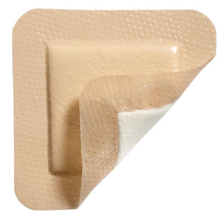 Mepilex Border Self-Adherent Soft Silicone Absorbent Foam Dressings Mepilex Border Self-Adherent Soft Silicone Absorbent Foam Dressing, 4"W x 4"L, 5/bx - 65834