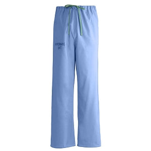 Medline Unisex 100% Cotton Reversible Hyperbaric Drawstring Scrub Pants - Unisex 100% Cotton Reversible Hyperbaric Drawstring Scrub Pants with Medline Color-Coding, Size 3XL Regular Inseam, Ceil Blue - 659MHSXXXL-CM