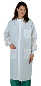 Medline Unisex ASEP Barrier Lab Coats - ASEP Unisex Barrier Lab Coat, White, Size 2XL - 6623BQWXXL