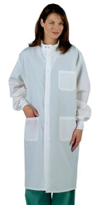 Medline Unisex ASEP Barrier Lab Coats - ASEP Unisex Barrier Lab Coat, White, Size 3XL - 6623BQWXXXL