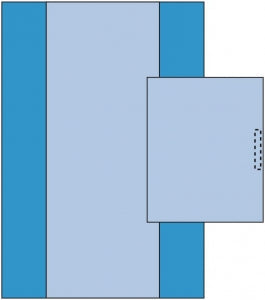Medline Nonsterile Table Covers - Overhead Table Cover with Fan-Fold, 80" x 100" - 66703