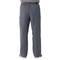 Medline AngelStat Unisex Elastic Waist Cargo Scrub Pants - AngelStat Unisex Elastic Waist Cargo Scrub Pants, Size 2XL Long Inseam, Charcoal - 674NCCXXLL