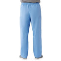 Medline AngelStat Unisex Elastic Waist Cargo Scrub Pants - AngelStat Unisex Elastic Waist Cargo Scrub Pants, Size M Extra-Long Inseam, Ceil Blue - 674NTHMXL