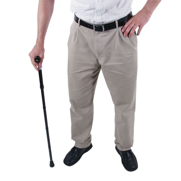 Alimed Adjustable Folding Travel Cane Folding Travel Cane, Black - 70096