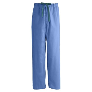 Medline Encore Unisex Reversible Scrub Pants with Drawstring Waist - Encore Unisex Reversible Drawstring Scrub Pants with Angelica Color-Coding, Size M Regular Inseam, Ceil Blue - 700PTHM-CA