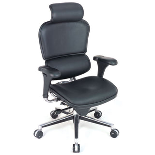 ErgoHuman Chairs ErgoHuman Chair, Leather without Neck Roll - 70116