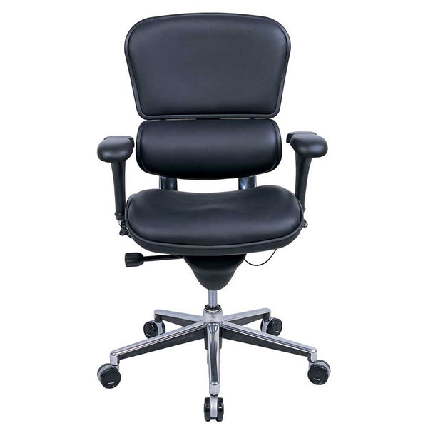 ErgoHuman Chairs ErgoHuman Chair, Leather w/Neck Roll - 70114