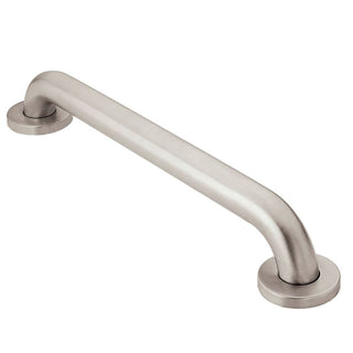 Moen Secure Mount Grab Bars and Mounts Stainless Steel Grab Bar, 18", cs/6 - 7063806