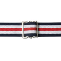 AliMed Gait/Patient Belts Gait Belt - Pinstripe with Metal Buckle, 70" - 7083