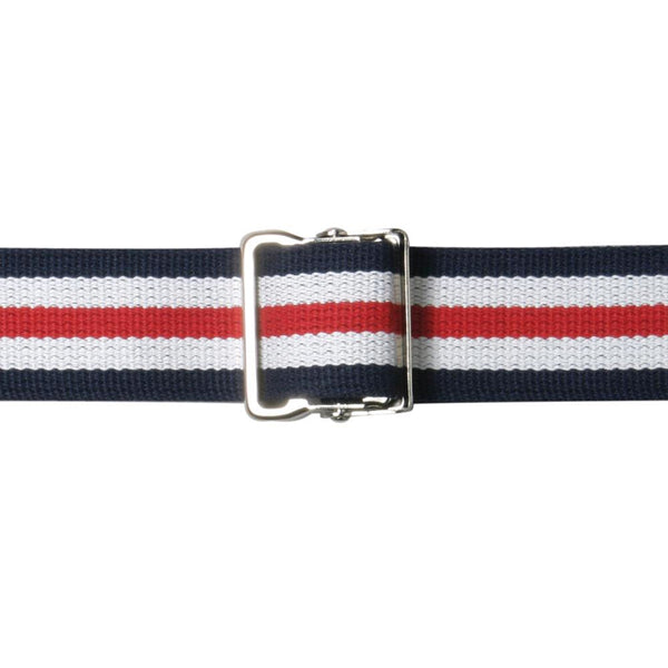 AliMed Gait/Patient Belts Gait Belt, Plastic Buckle, 70", Red/White/Blue - 77177
