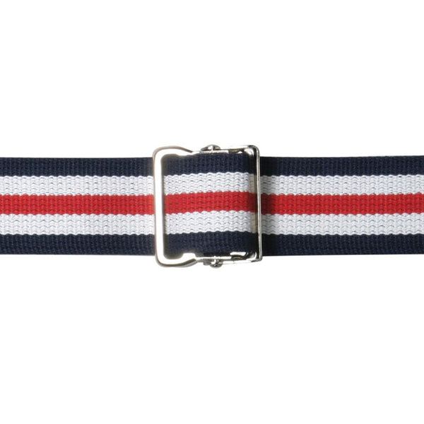 AliMed Gait/Patient Belts Gait Belt, Plastic Buckle, 54", Red/White/Blue, 20/cs - 7717620