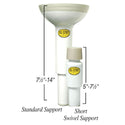 Alimed Wall-Mounted Toilet Support Wall-Mounted Toilet Support - 710145