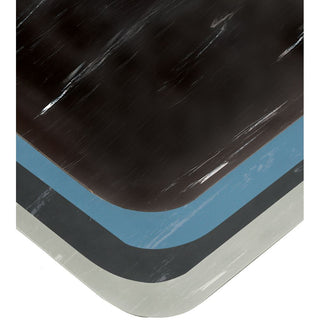 Alimed Tile-Top Antimicrobial Mat Mat, 2' x 3', Soft, 1/2" thick, Black - 73755/BLACK/NA