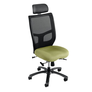 Alimed Office Master Mesh Back Task Chair Task Chair w/Headrest, Burgundy - 711088/BURG/NA