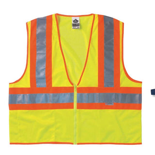 GLoWEAR ANSI Class 2 High-Visibility Two-Tone Vests Two-Tone Vest, Orange, 3X-Large - 79119/ORNG/3XL