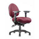 Alimed Neutral Posture Mid Back Task Chair Mid Back Task Chair, Vinyl, Cleanroom, Burgundy - 711253/NA/NA/BURG