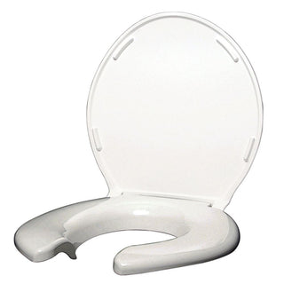 Alimed Big John Bariatric Toilet Seat, Open Front Bariatric Toilet Seat, Original, Open Front, With Lid - 711311