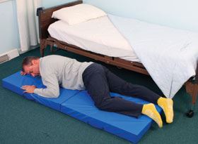 Alimed Fall Mat with Remote Signal Transfer Fall Mat w/Remote Signal Transfer, 4" thick - 713546