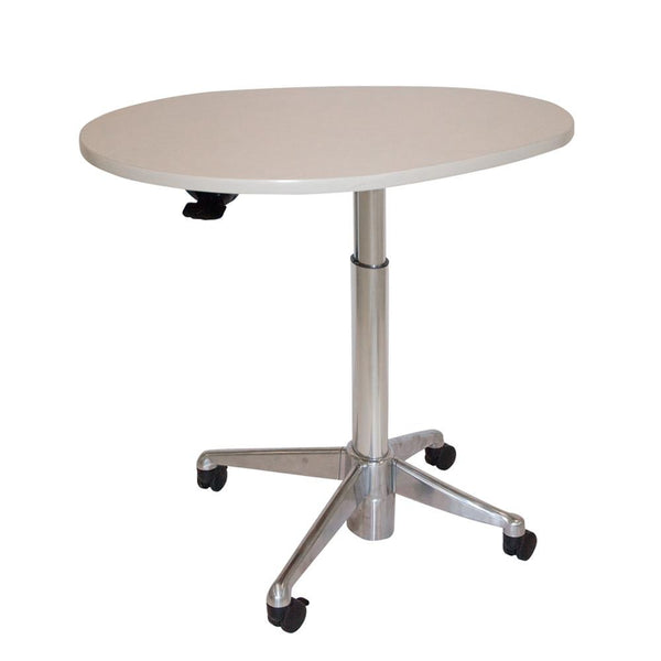 Alimed Height-Adjustable Work Tables Height-Adjustable Table, 26"W x 15"D Rectangle, Shark Grey - 711620