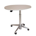 Alimed Height-Adjustable Work Tables Height-Adjustable Table, 30"W x 24"D, Rectangle, Natural Maple - 711622