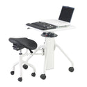 VerSIT VerSIT, 24" x 24" w/Laptop Mount, Black/Galaxy White - 711917/NA/NA/BLKGW
