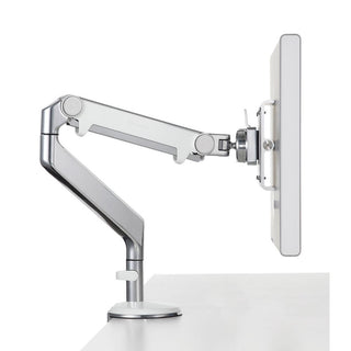 Alimed M2 Monitor Arm M2 Monitor Arm, Polished Aluminum/White - 711945
