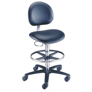 Millennium Series Lab Stool with Backrest Lab Stool w/Backrest, Slate Blue - 712188/SLBLU/NA