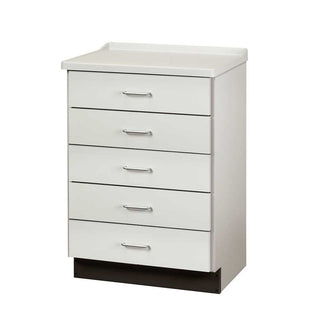 Clinton Treatment Cabinet, Stationary, ABS Molded Top, 5-Drawer Treatment Cabinet, Stationary, ABS Molded Top, 5-Drawer, Ashen Grey - 712232/NA/NA/AAG