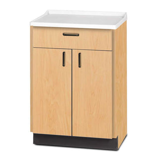 Clinton Treatment Cabinet, Stationary, ABS Molded Top, 2 Door/1 Drawer Treatment Cabinet, Stationary, ABS Molded Top, 2 Door/1 Drawer, Dark Cherry - 712234/NA/NA/CHERRY