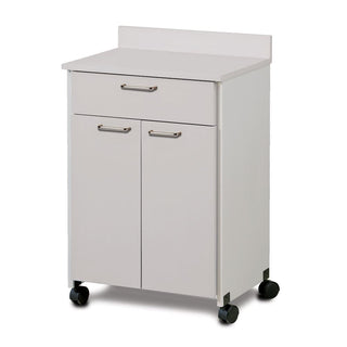 Clinton Mobile Treatment Cart, Laminate Top, 2 Door/1 Drawer Mobile Treatment Cart, Laminate Top, 2 Door/1 Drawer, Slate Grey - 712239/NA/NA/SGSG