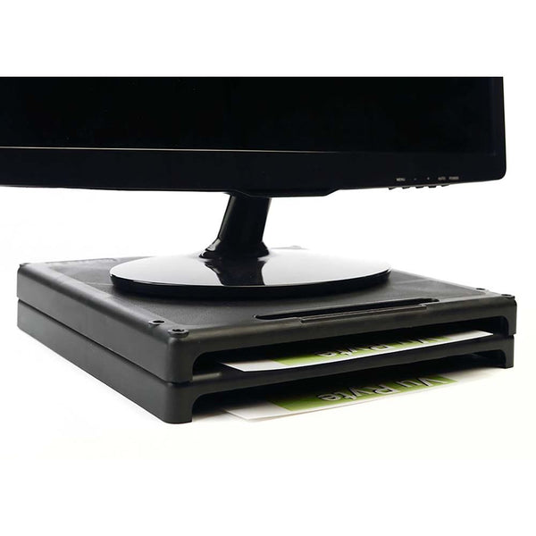 Alimed VuRyser1 Monitor Risers VuRyser1 Monitor Riser, Black, Box of 4 - 712428
