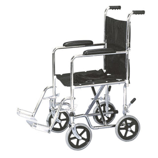 Lightweight Aluminum Transport Chair Transport Chair, 17", Black - 712501/BLACK/NA