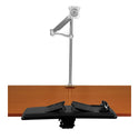 Alimed Zuma Monitor and Keyboard Tray Sit-Stand Bundle Dual Monitor Arm, Black - 712545/BLACK/NA