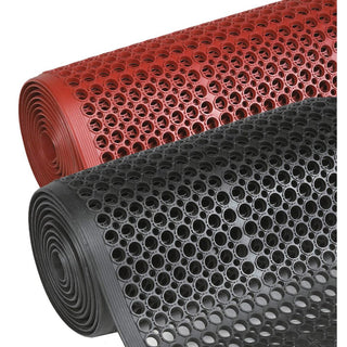 Alimed Sanitop Drainage Mats Sanitop Matting, 3'W x 5'L, Red - 71295