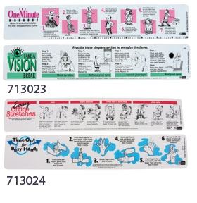 Alimed Fit Strips Computer Desk Stretches for Busy People, 25/pk - 713022