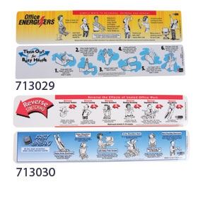 Alimed Fit Strips Computer Desk Stretches for Busy People, 25/pk - 713022