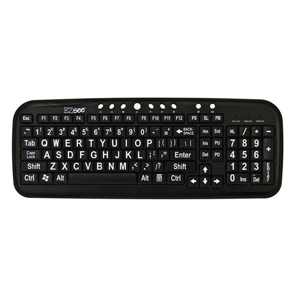 AliMed EZ See Keyboard EZ See Keyboard, White on Black - 713097