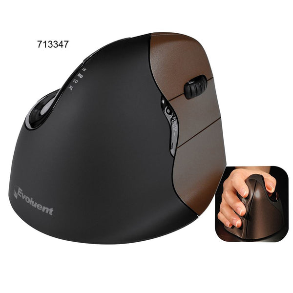 Evoluent VerticalMouse 4 VerticalMouse 4 (VM4S), Optical Small, Wired, Right Hand, Purple/Black - 712047