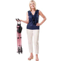 Alimed EZ Fold-N-Go Walker EZ Fold-N-Go Walker, Black Walnut - 713433/NA/NA/BW