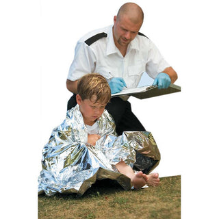 Alimed EMS Space Blanket Space Blanket , Mylar, Chrome, 50/cs - 71725