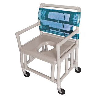 Healthline Bariatric Shower Commode Bariatric Shower Commode Chair, Open Seat, Putty - 72260/NA/PUTTY