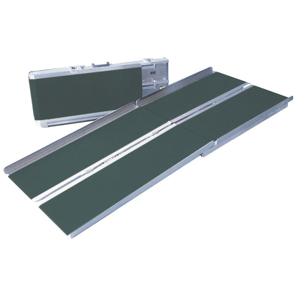 PVI Wheelchair Ramps Ramp, Single Fold, 4' x 30", (16" x 49-1/2"), 17 lbs. - 73069