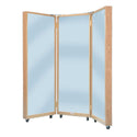 Plate Glass Mirrors Portable Triple Mirror - 7338