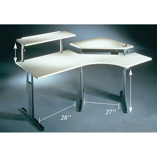 Alimed Combi Corner Bi-Level Workstation Combi Corner Table, Right - 73792/NA/RT